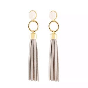 Alexis Bittar leather tassel earrings